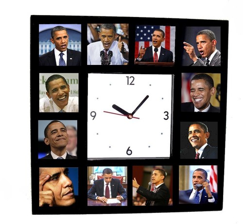 Barack obama clock - obama, with
